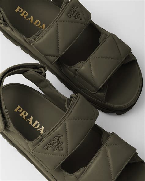 sandali prada donna|Prada leather sandals.